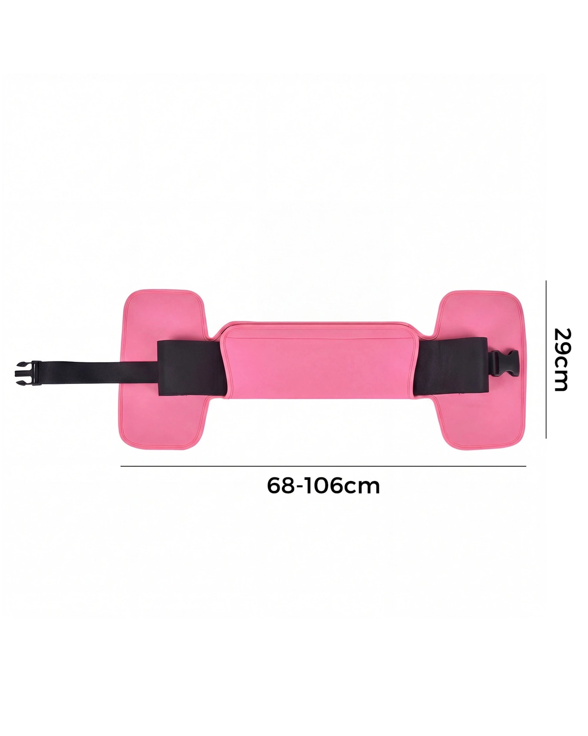 3 Advwin Hip Thrust Belt for Dumbbells & Kettlebells Adjustable Glute Bridge Strap Rose Red - Pink, 3 of 6