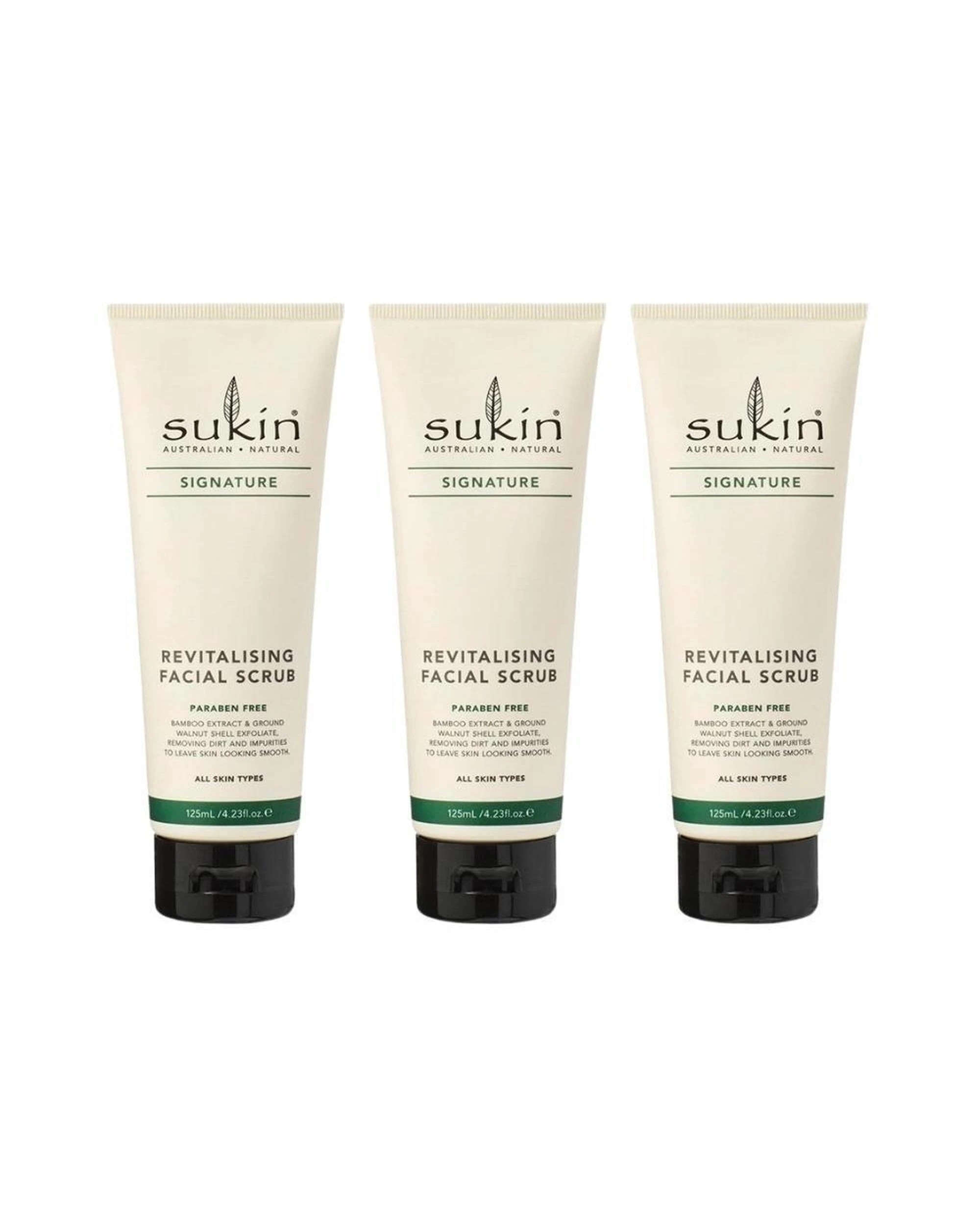 1 3 x Sukin Signature Revitalising Facial Scrub 125mL, 1 of 1