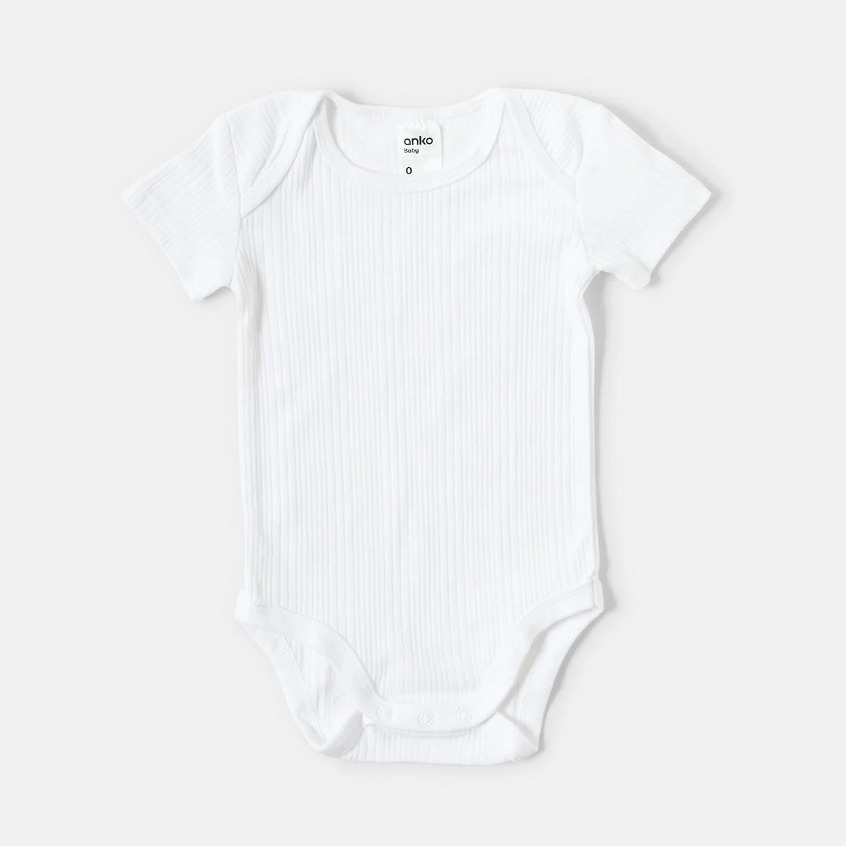 4 5 Pack Short Sleeve Bodysuits Blue, 4 of 10