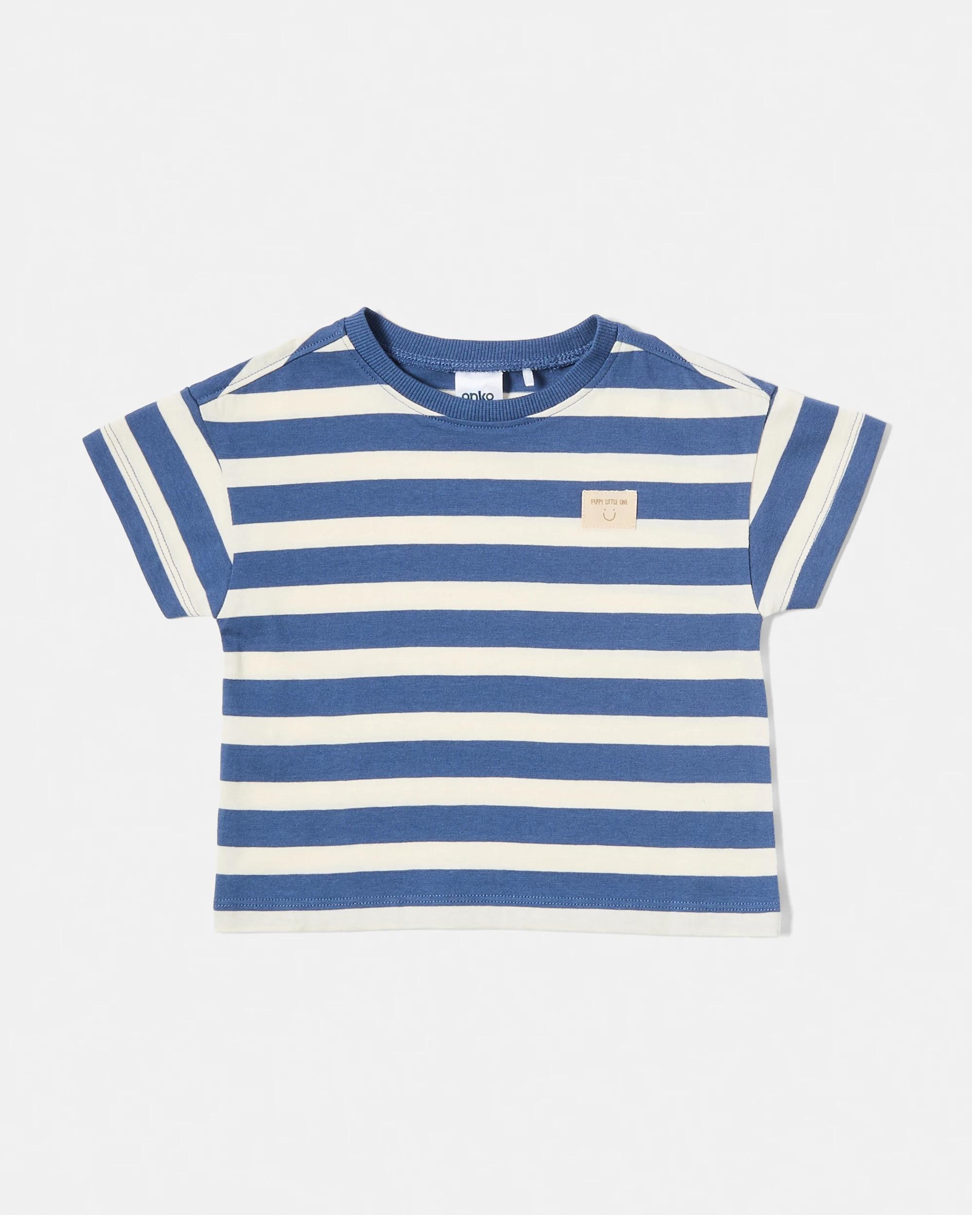 3 3 Pack Short Sleeve T-shirt BLUE STRIPES, 3 of 8