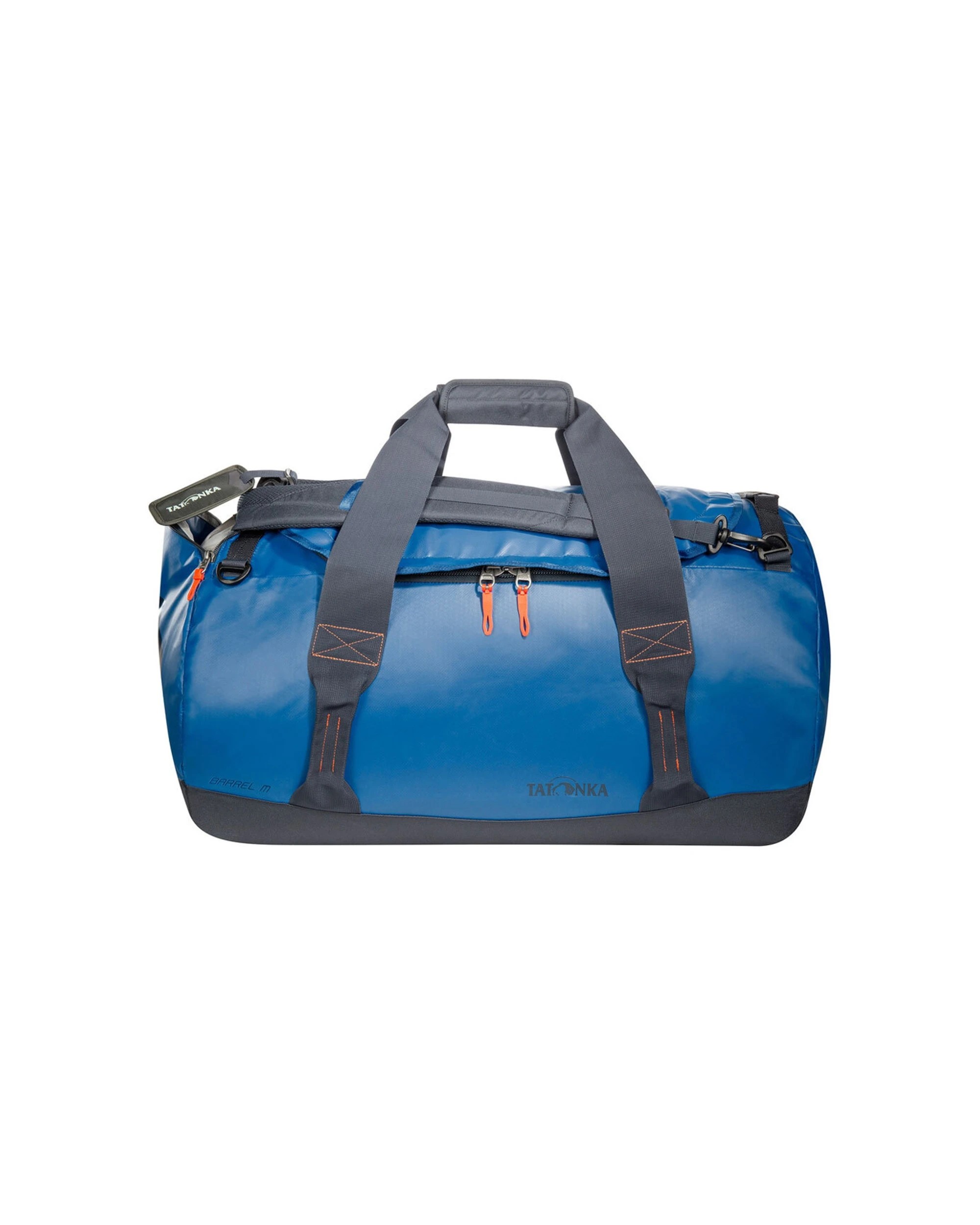 3 Tatonka Barrel M Duffle Bag 65L Tarpaulin With Stowable Backpack Straps - Blue, 3 of 4