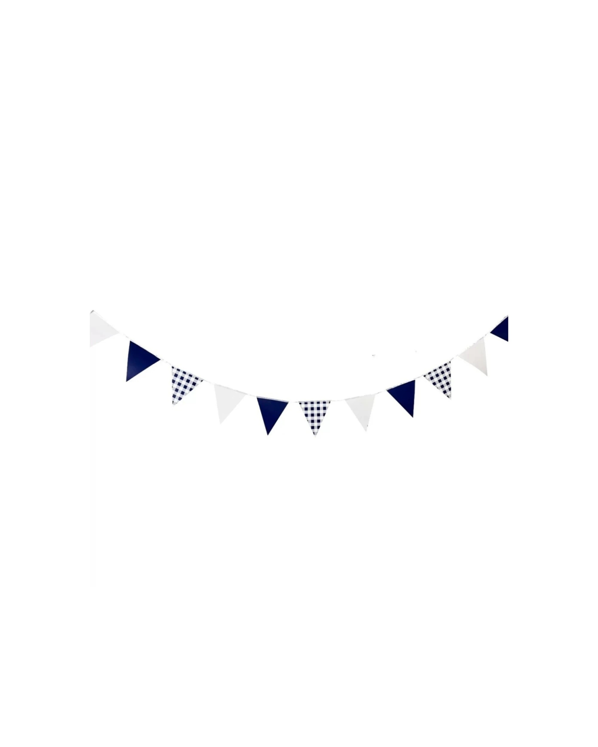 1 Party Maker Gingham Bunting Decoration Accessory - Blue, 1 of 1