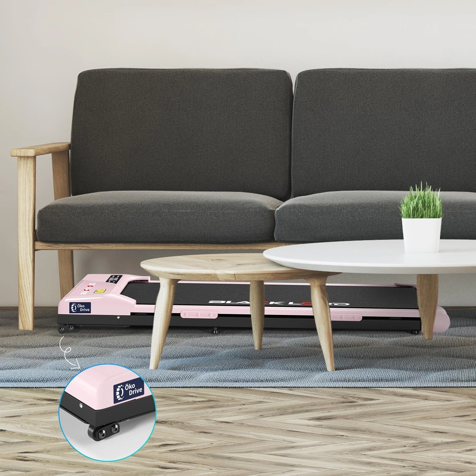 9 Black Lord Treadmill Electric Walking Pad Incline Gym Brushless Motor - Pink, 9 of 10