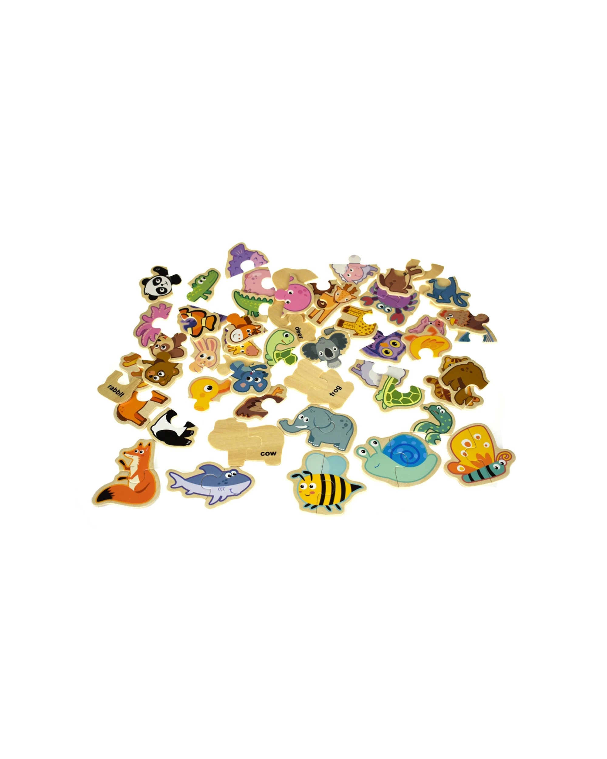3 Kaper Kidz Animal Matching Kids Jigsaw Puzzle Board Toy - Multi, 3 of 6