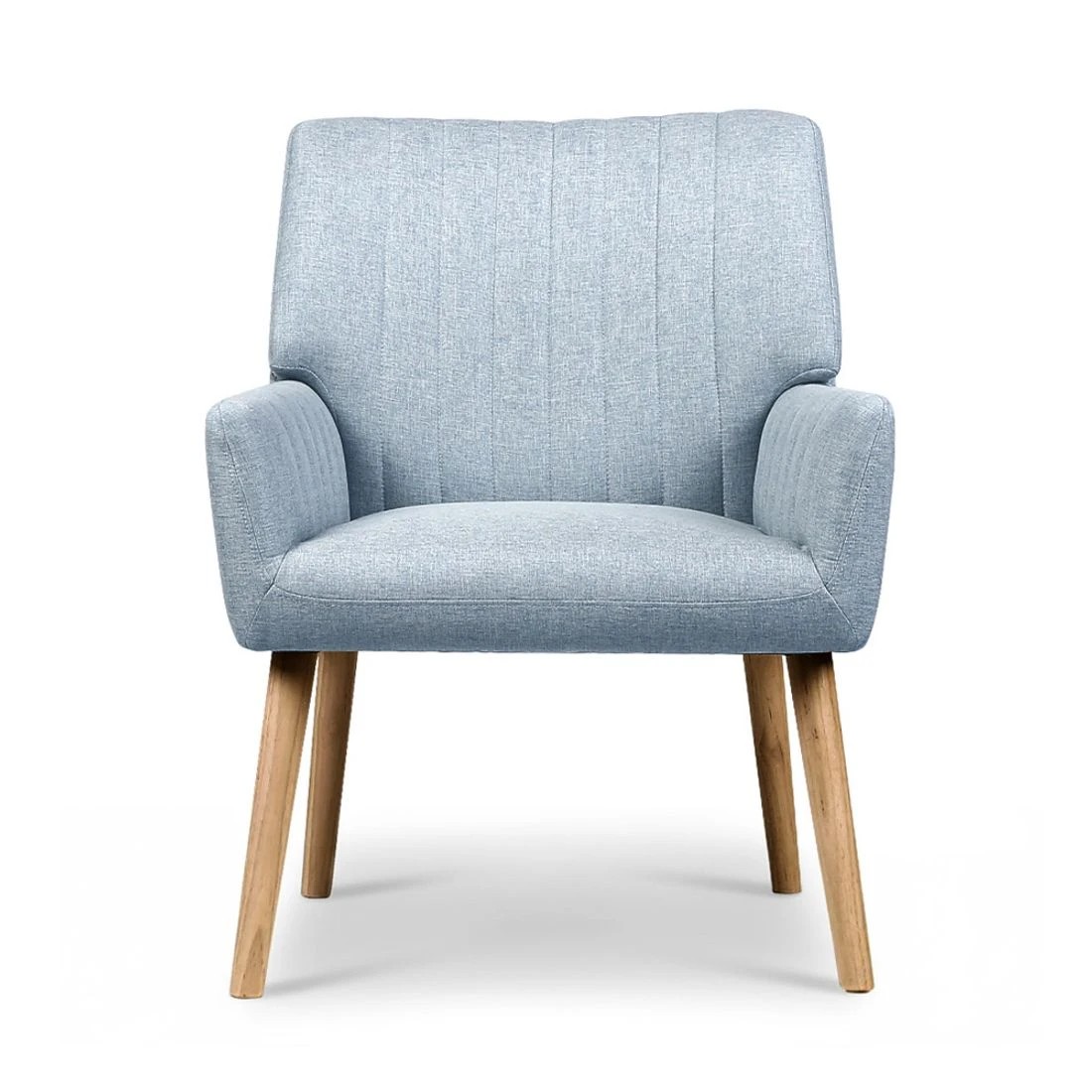 3 Artiss 2X Armchair Fabric Blue - Multi, 3 of 6