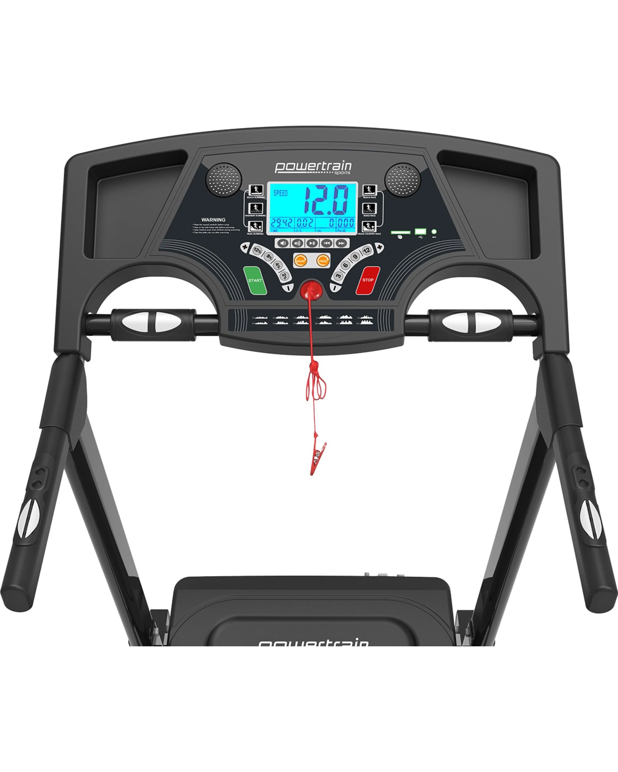 8 Powertrain K200 Electric Treadmill Folding Home Gym Running Machine, 8 of 9