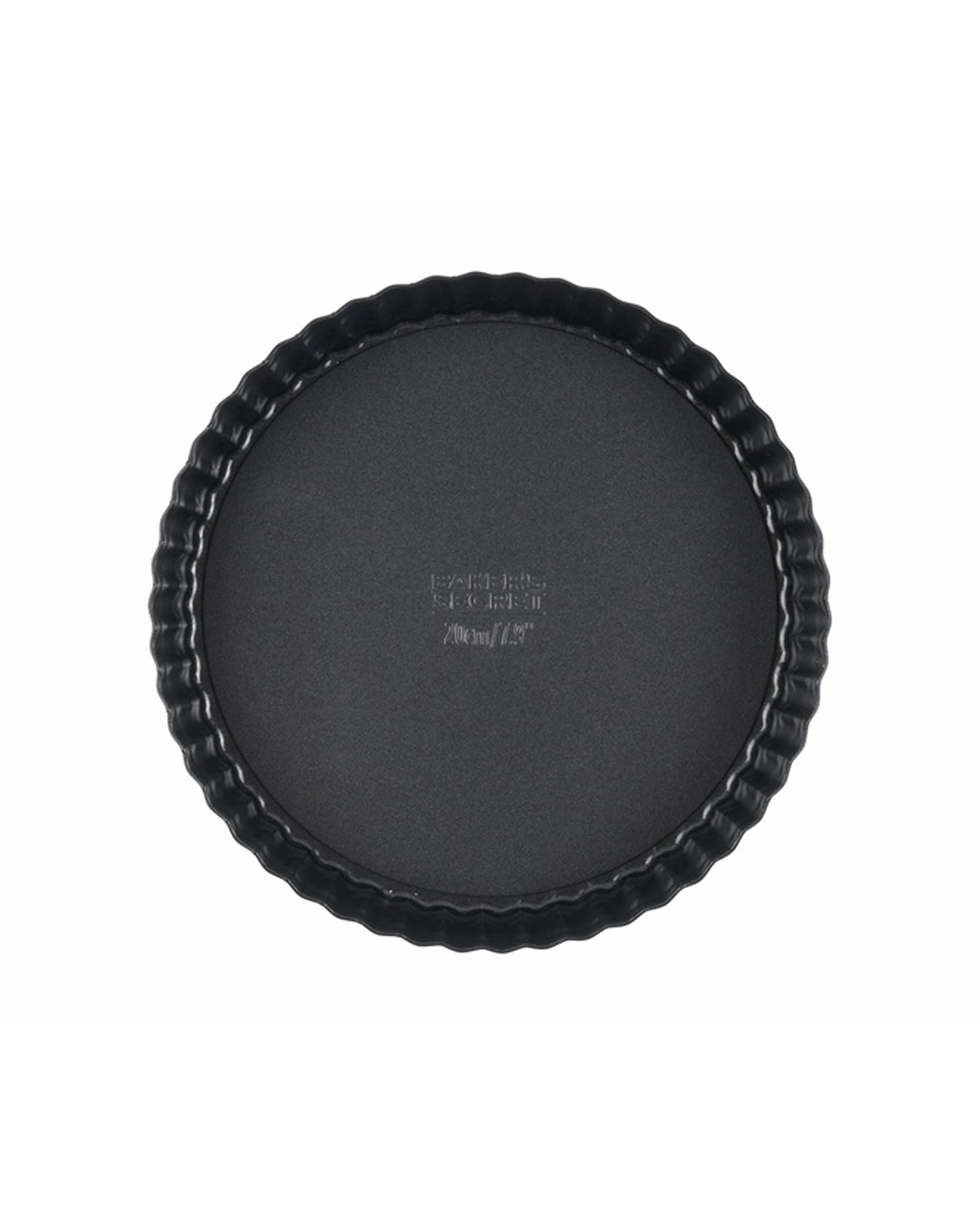 2 Bakers Secret Ultimate Non-Stick Loose Base Round Tart Quiche Pan 20cm - Black, 2 of 5