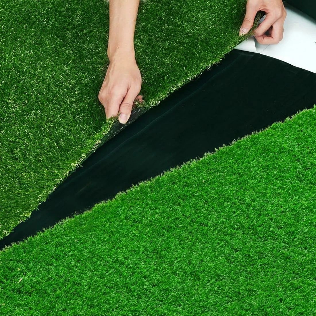 9 Prime Turf Artificial Grass 15cmx20m Synthetic Self Adhesive Turf Joining Tape Weed Mat - Green, 9 of 9
