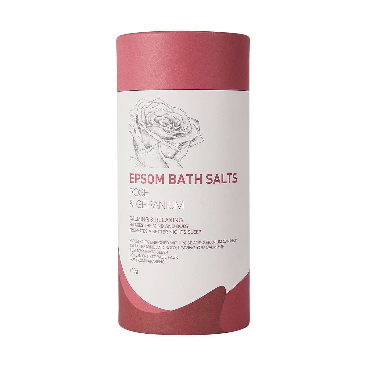 1 Epsom Bath Salts 750g - Rose and Geranium, 1 of 5