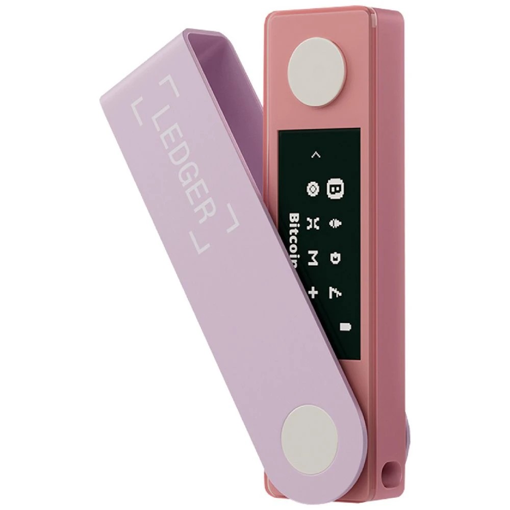 1 Ledger Nano X Crypto Wallet Pastel Pink, 1 of 5