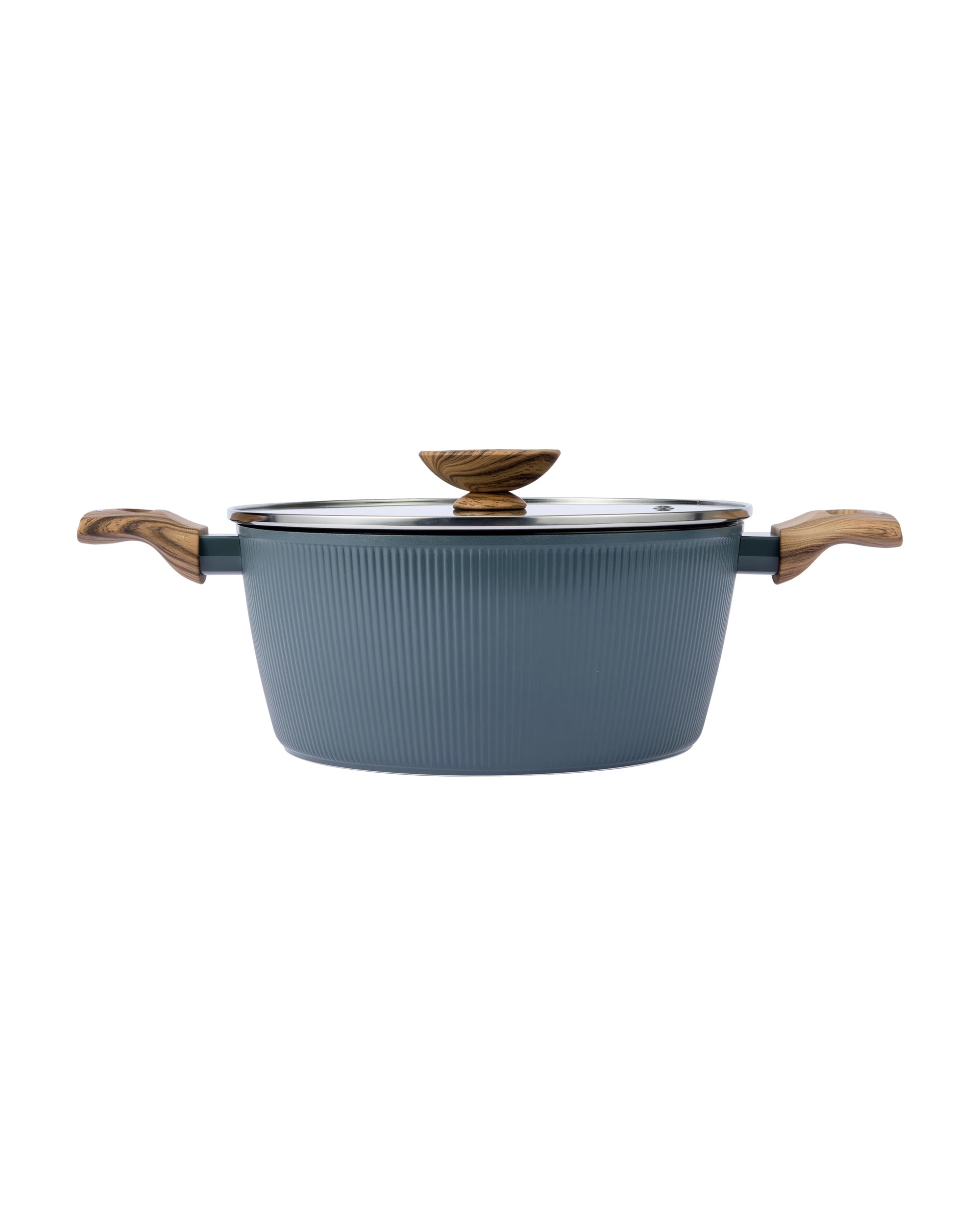 1 24cm Linear Wood Look Casserole, 1 of 6