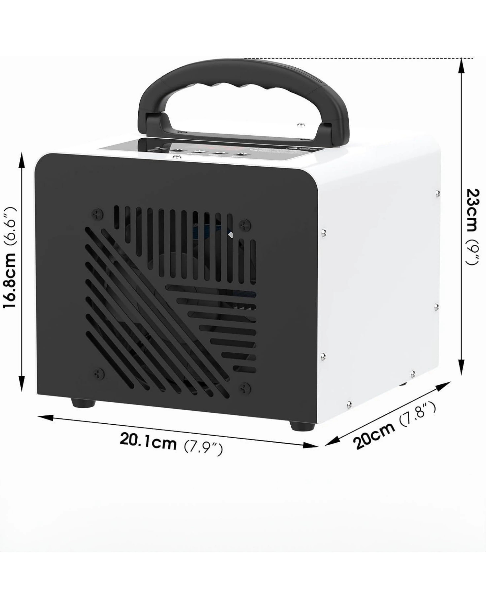 2 Advwin Ozone Generator, 60000mg/h Air Purifier Machine with Digital LCD Display, 4 Modes - White, 2 of 8