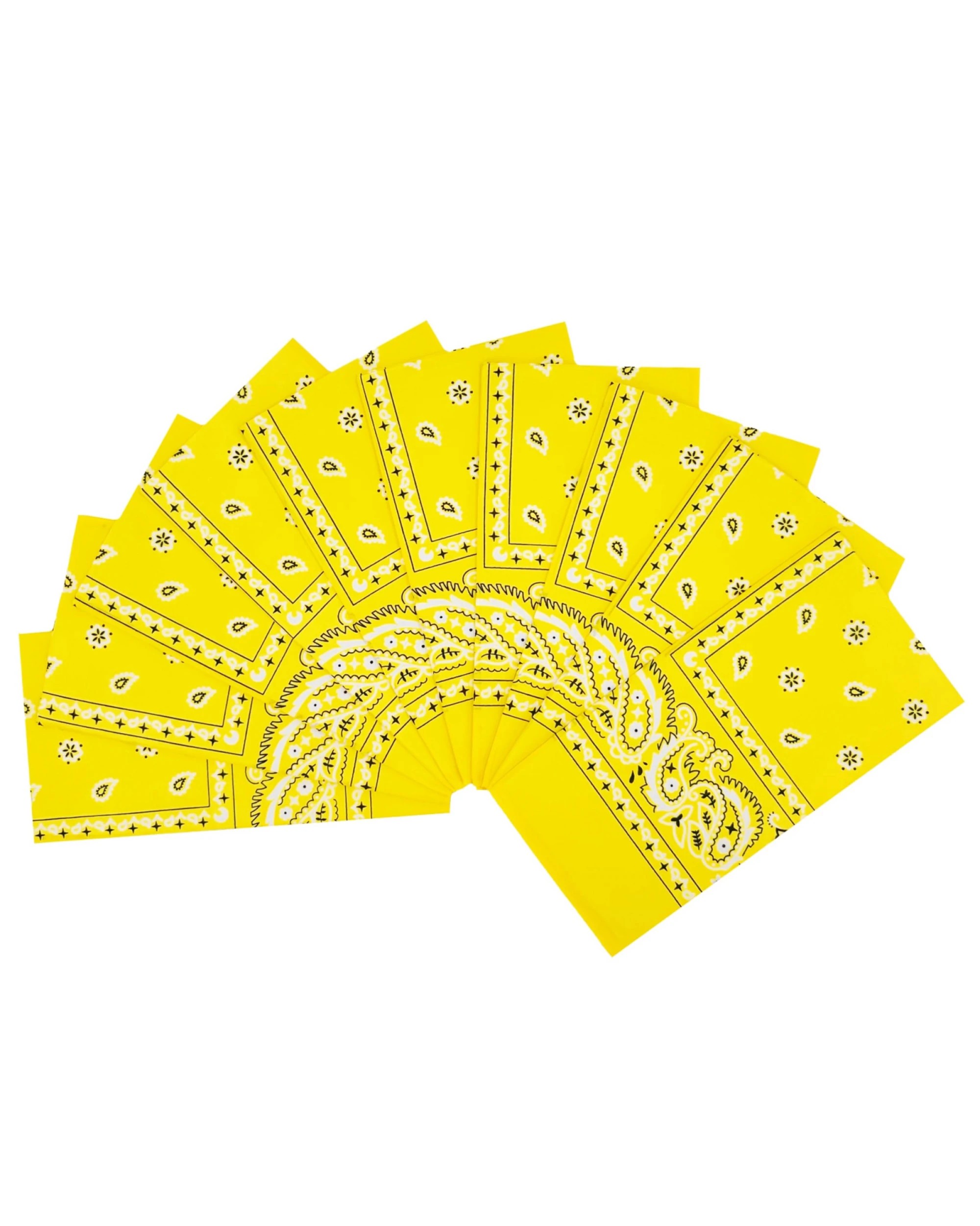1 BR Costumes 20-Pack Paisley Cotton Bandanas for Head Wraps and Masks, 1 of 4