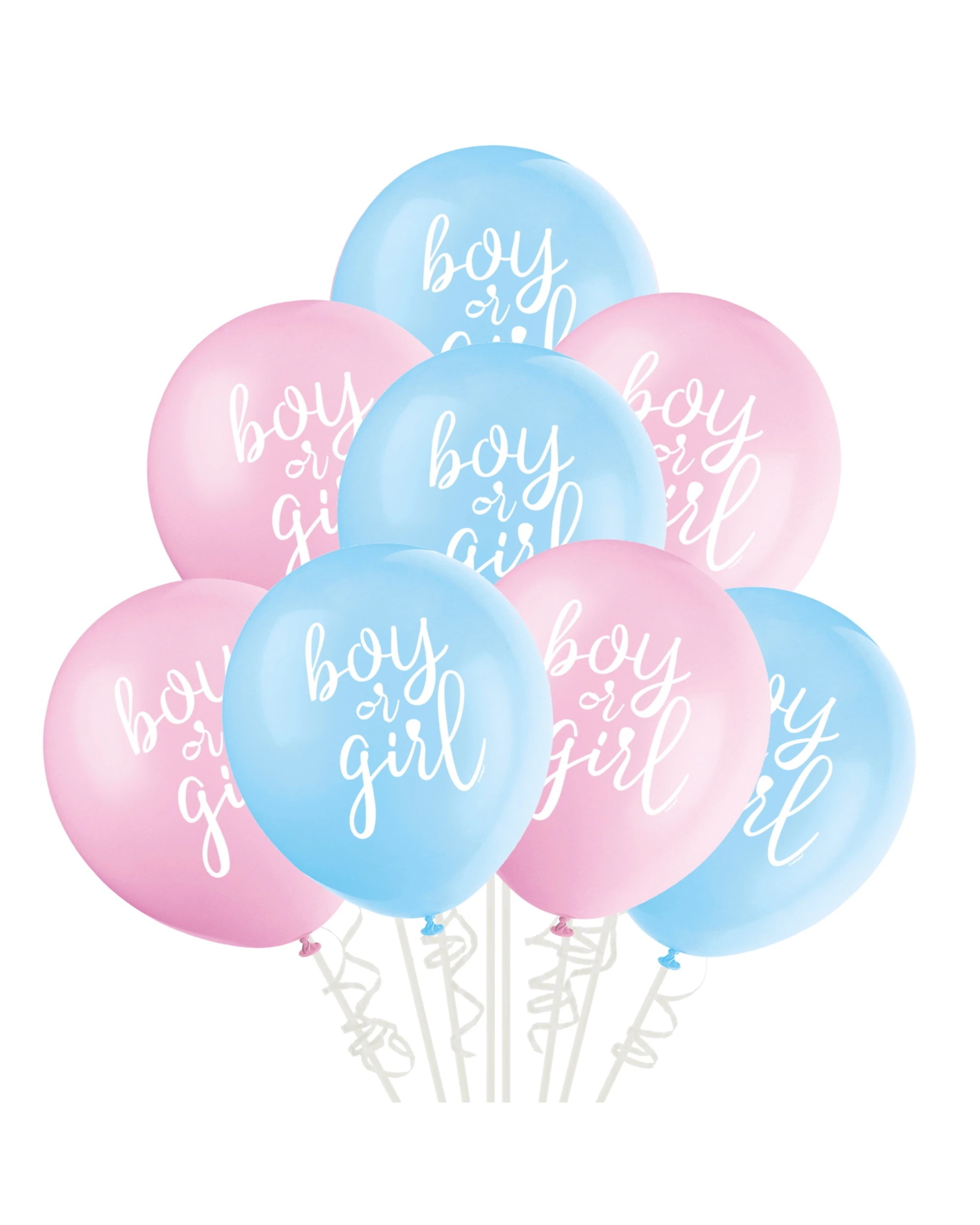 1 Unique Boy or Girl? Balloons Pack of 8, 1 of 1