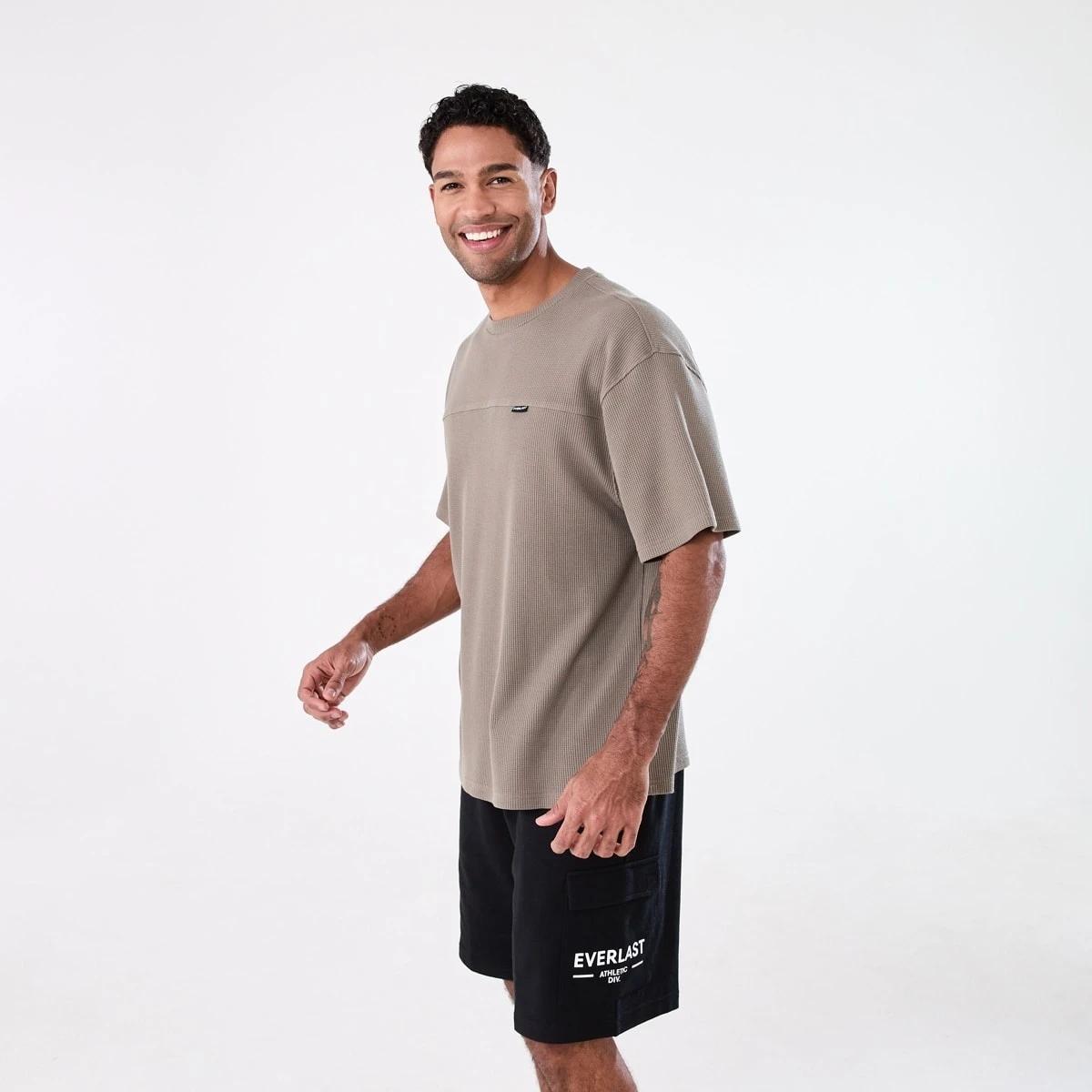 2 Everlast Mens Waffle T-shirt EVERLAST MOON ROCK, 2 of 7