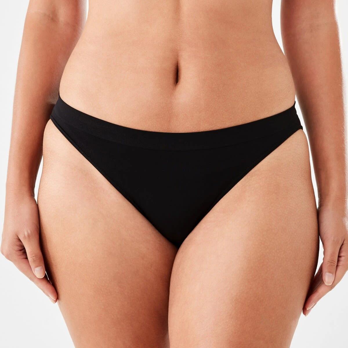 1 Ultra Smooth Seamfree Bikini Briefs BLACK, 1 of 4