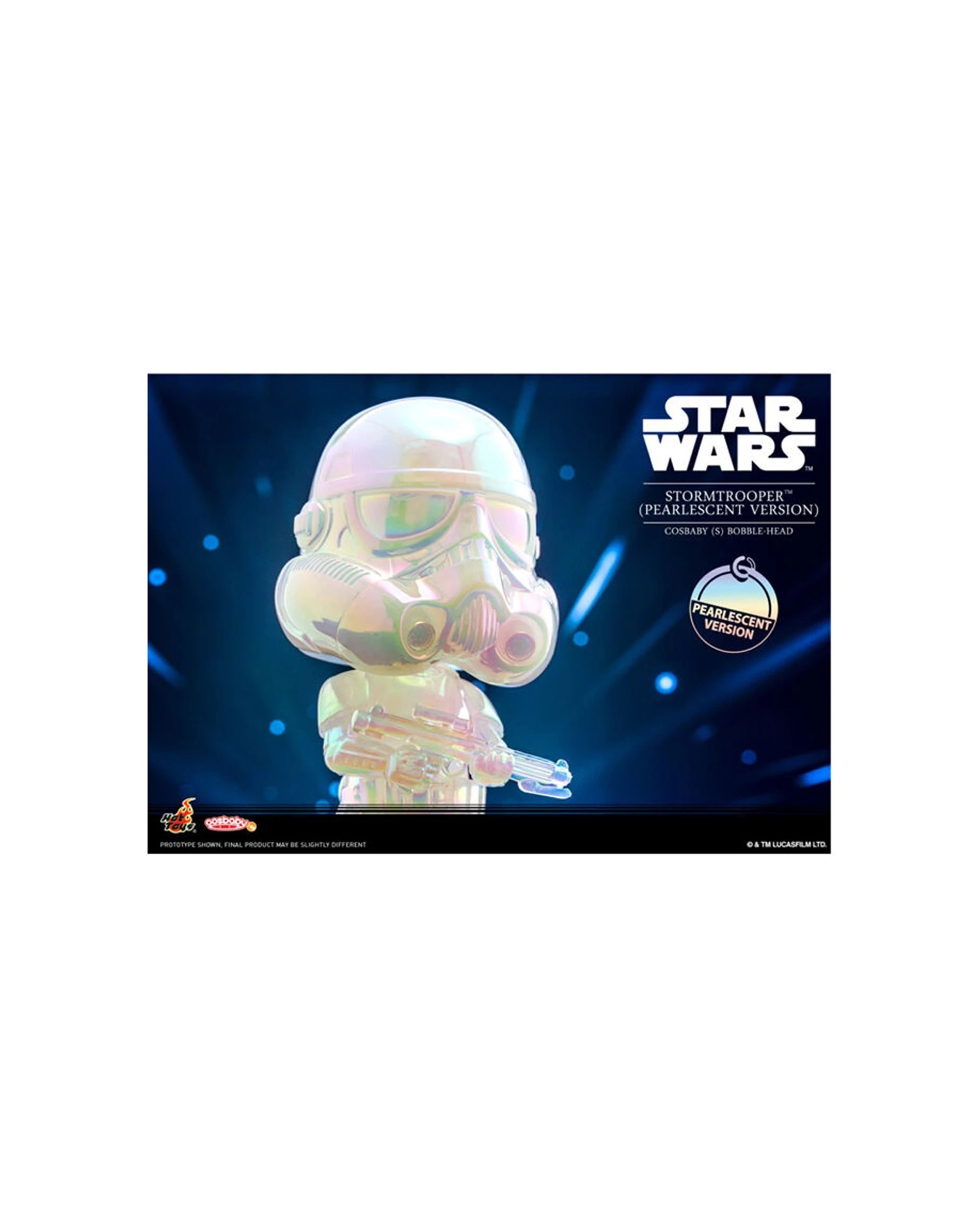 2 Star Wars Stormtrooper Pearlescent Cosbaby Action Figure Bobble-Head 11cm - Multi, 2 of 3