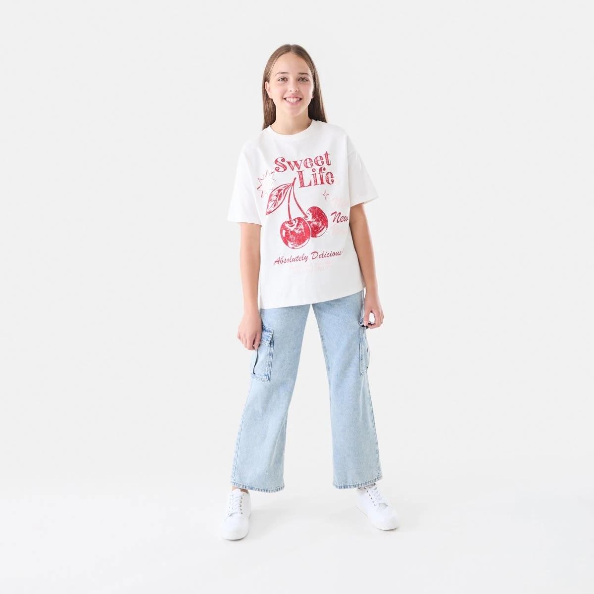 5 Oversized T-shirt Cherry, 5 of 6