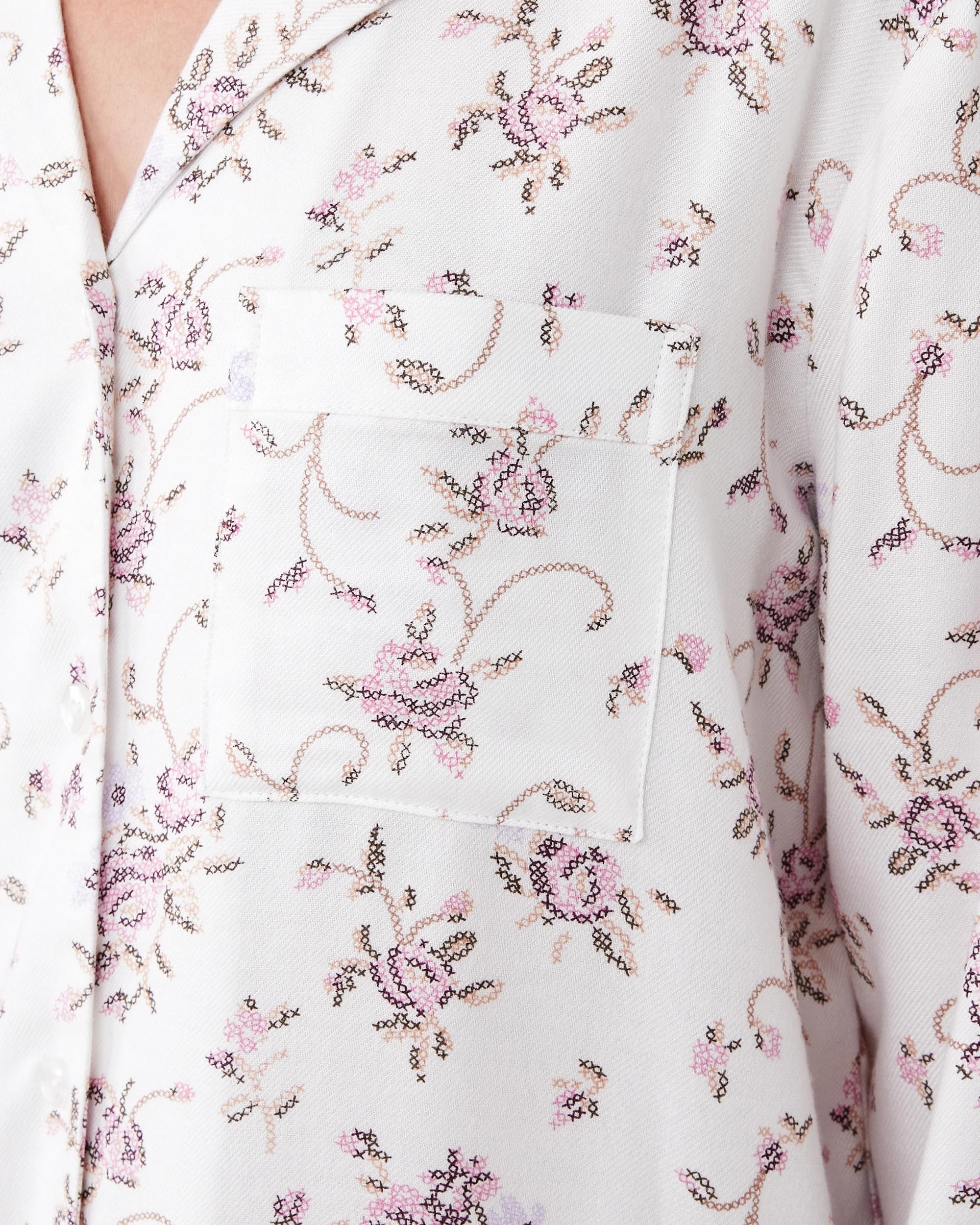 6 Long Sleeve Flannel Nightie Stitch Frl, 6 of 7