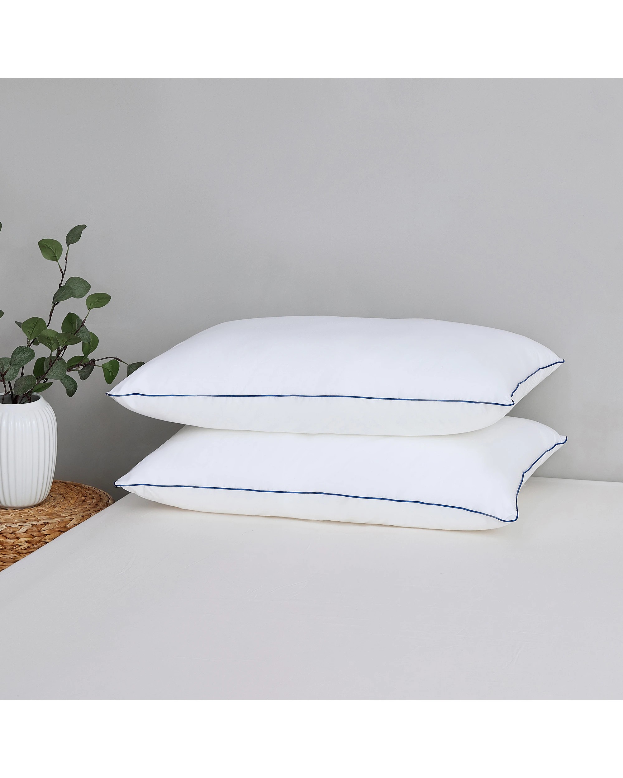 7 Dreamaker Sleep Form Low & Soft Profile Standard Pillow Twin Pack 48x73cm - White, 7 of 10