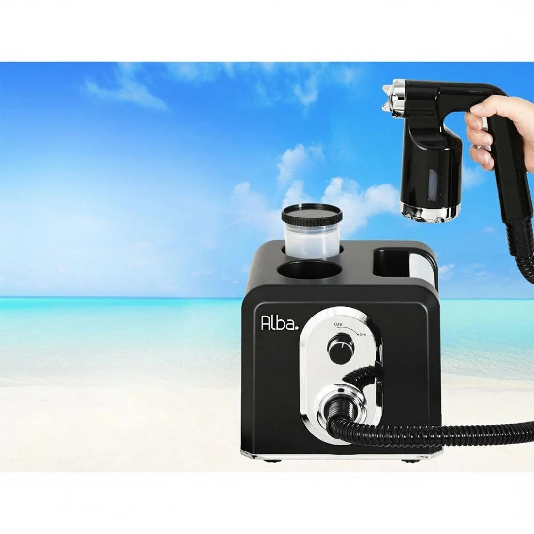 4 Alba Spray Tan Machine Tent Sunless Spray Gun HVLP System Professional - Black, 4 of 5