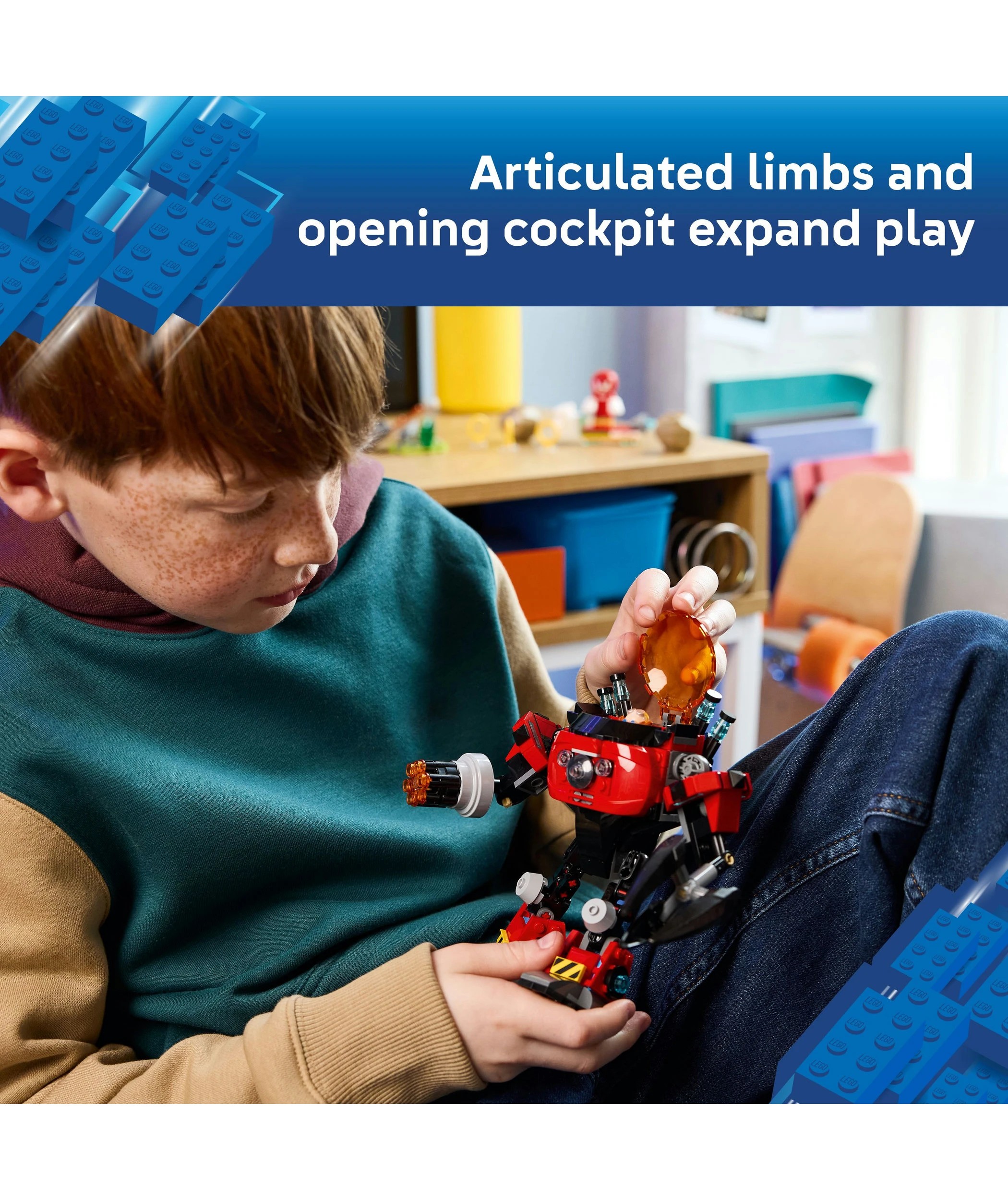 5 LEGO Sonic Knuckles vs. Dr. Eggman Egg Crusher Mech 77005, 5 of 10