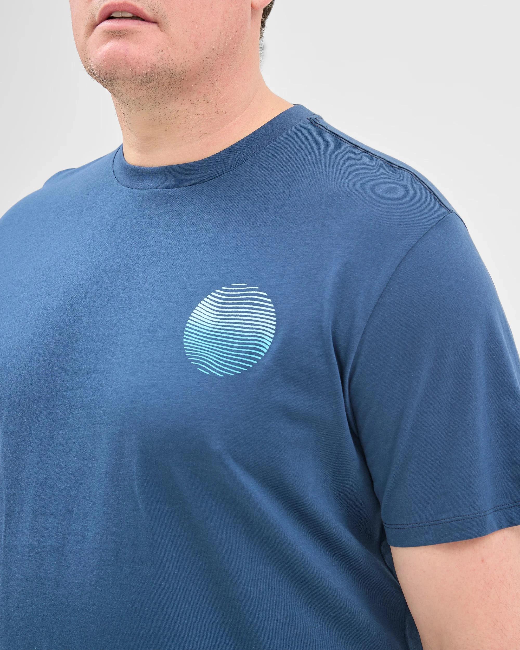 5 Target Plus Size Australian Cotton Circle Print T-Shirt NAVY, 5 of 5