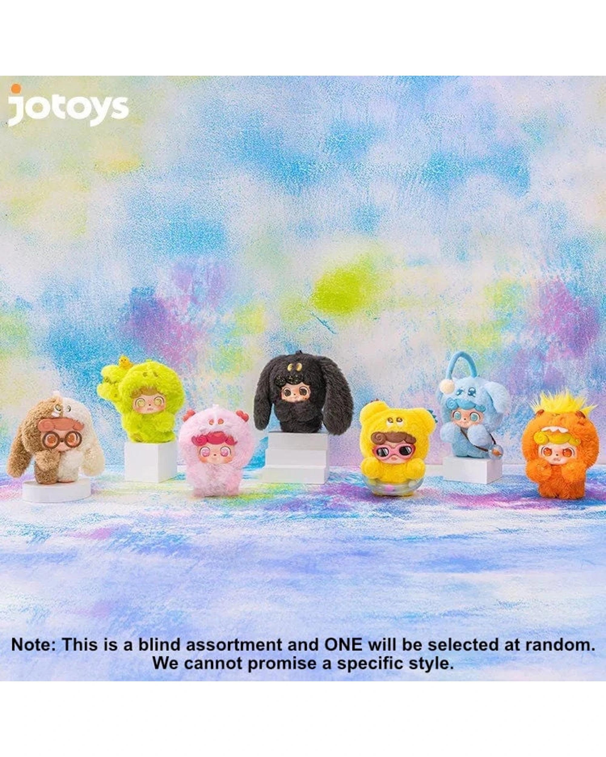 3 Jotoys Q.KID Emotional Hairy Monsters Plush Blind Box, 3 of 10