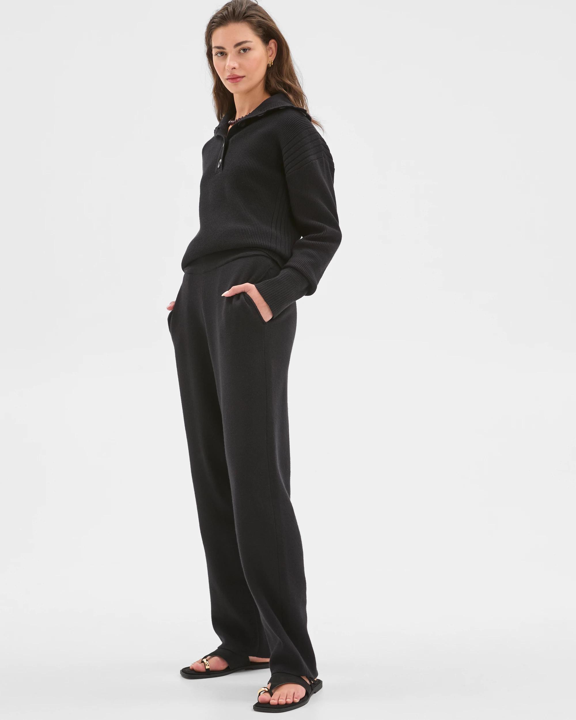 4 Target Petites Petites Clean Knit Pants BLACK, 4 of 7
