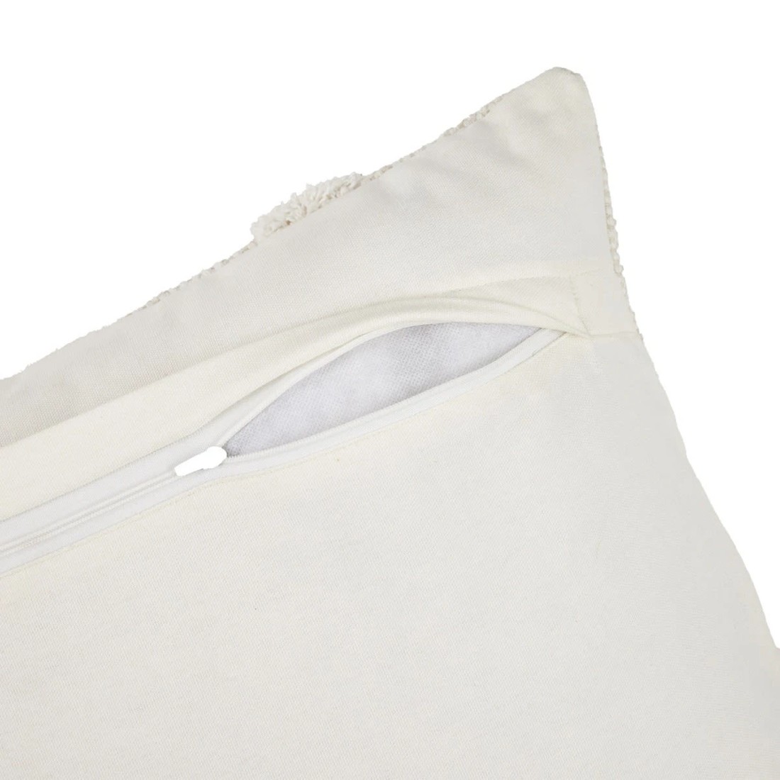 4 Tufted Cushion - White, 4 of 4