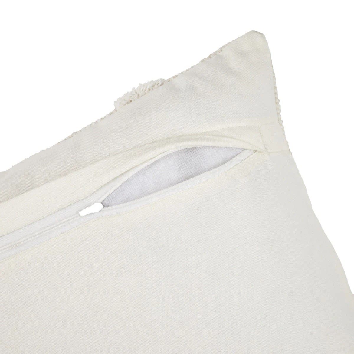 4 Tufted Cushion - White, 4 of 4