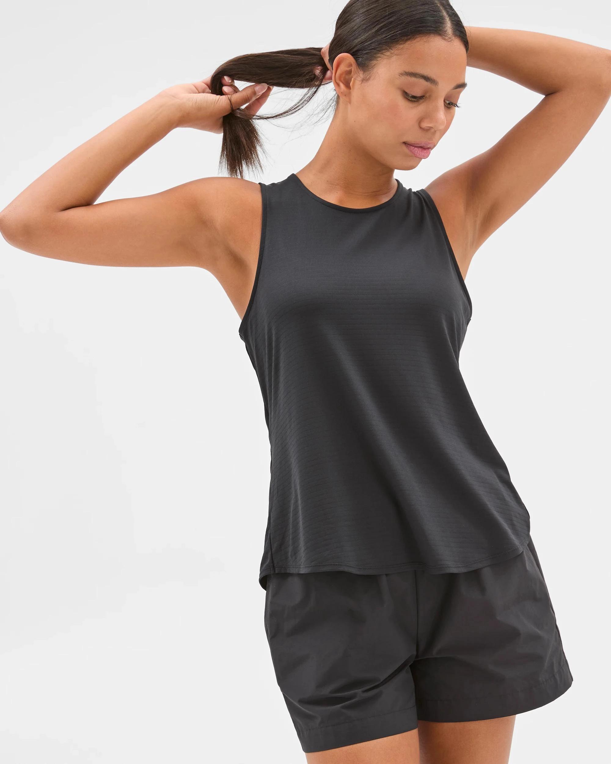 2 Target Active Wrap Back Running Tank Top BLACK, 2 of 5