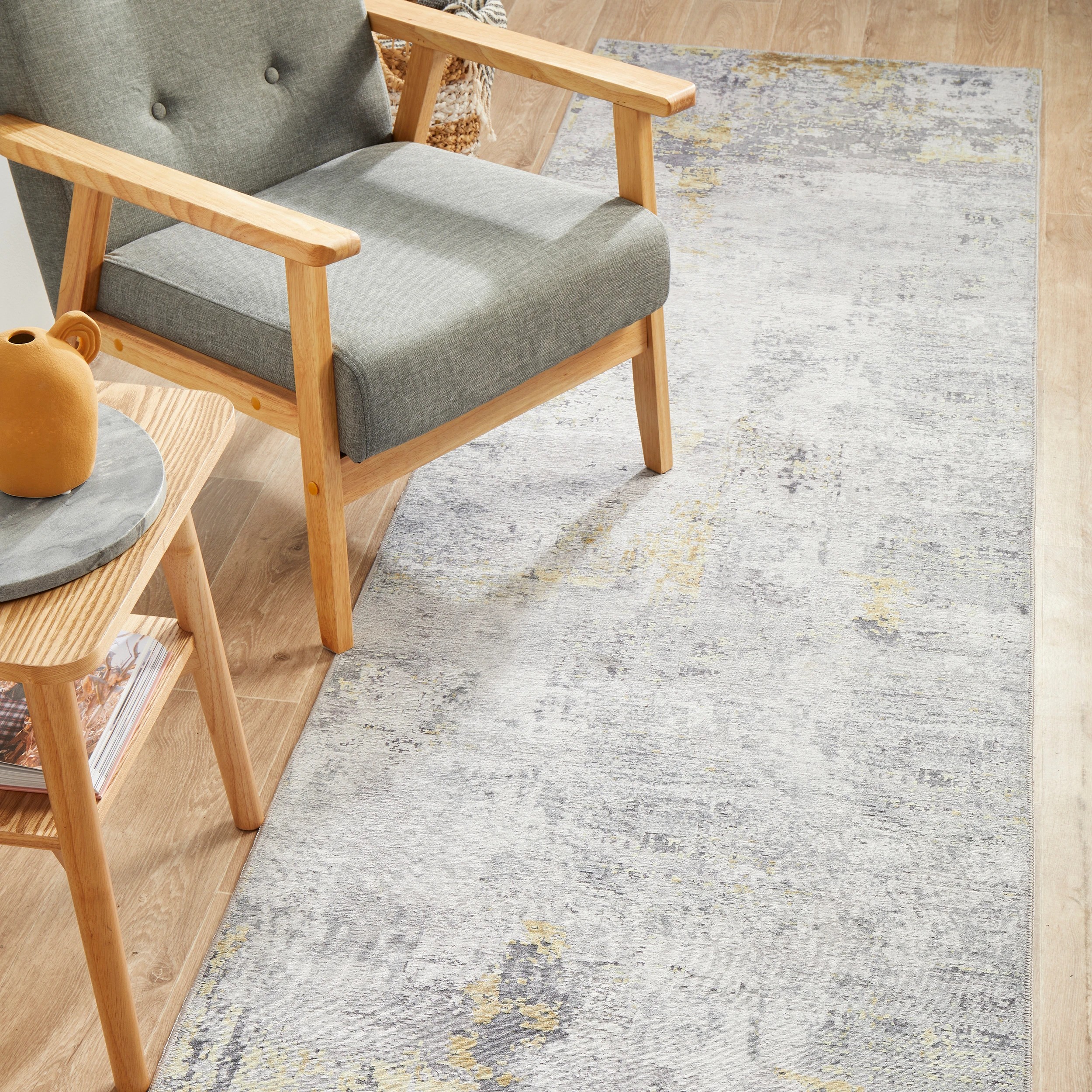 1 Common Ground Rugs Carmine 156 200x80 cm Rug - Silver, 1 of 8