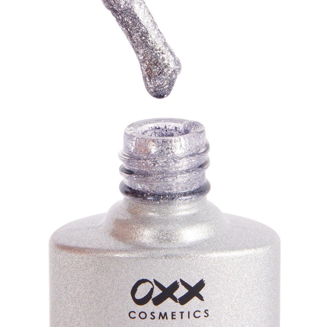 4 OXX Cosmetics UV Gel Nail Polish - Silver Sparkle, 4 of 5