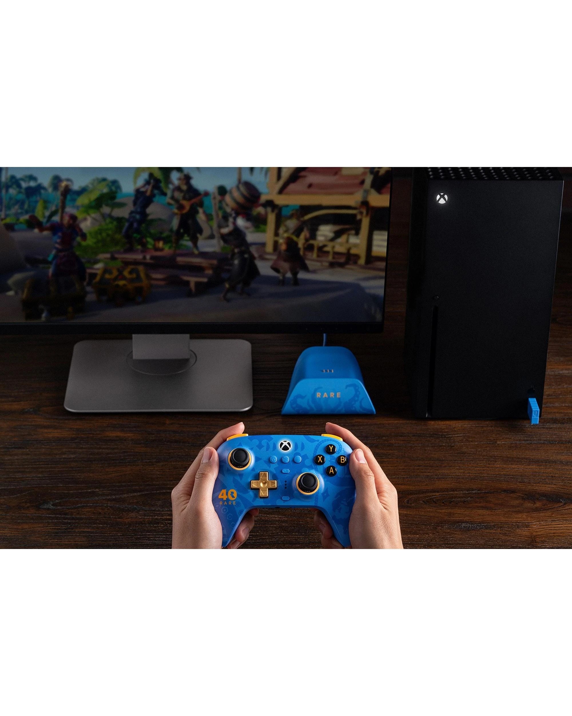 7 8BitDo Ultimate 3-Mode Wireless Controller for Xbox - Rare 40th Anniversary Edition - Blue, 7 of 8