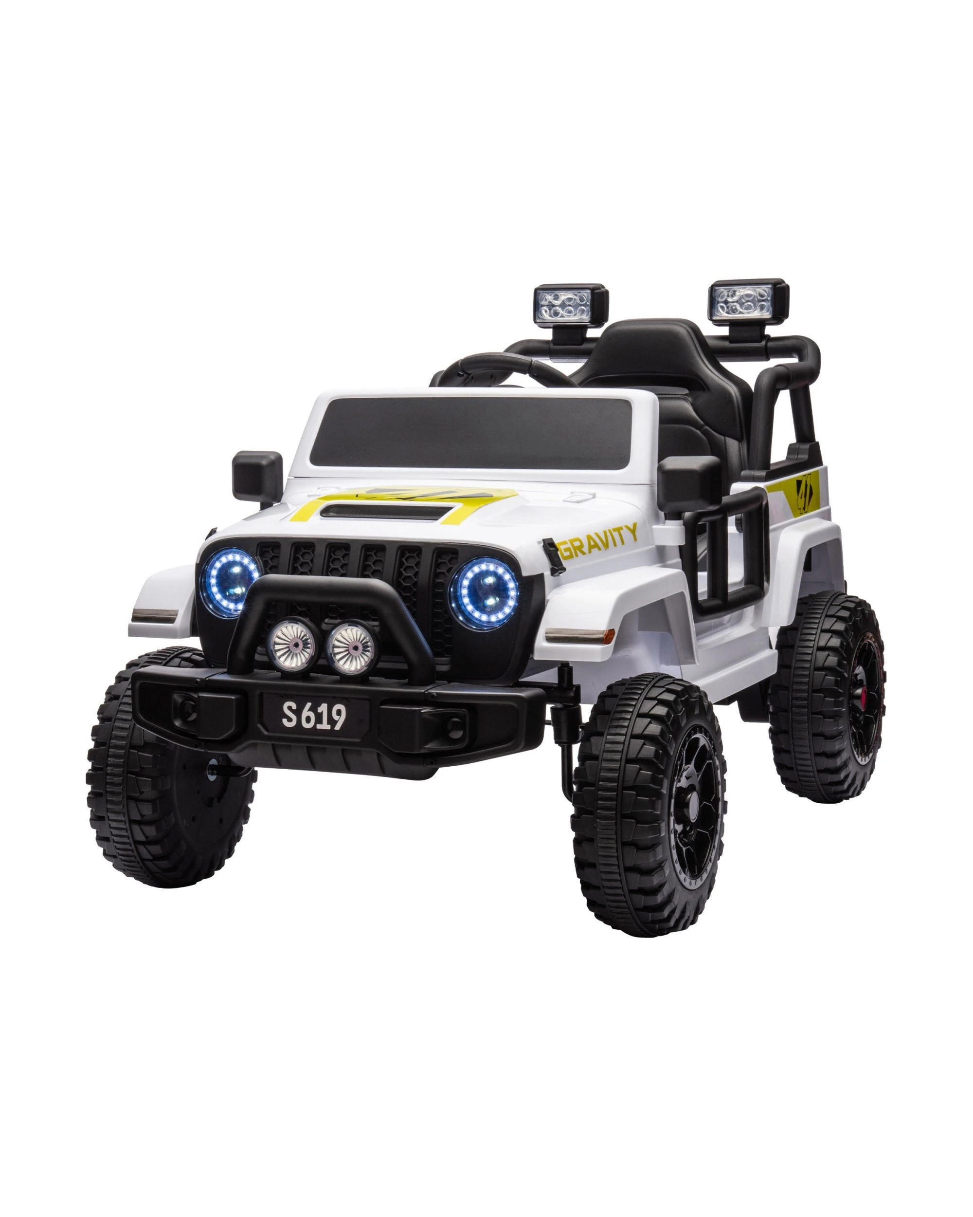 1 Kahuna S619 Gravity Kids Electric Ride On Car - White, 1 of 10