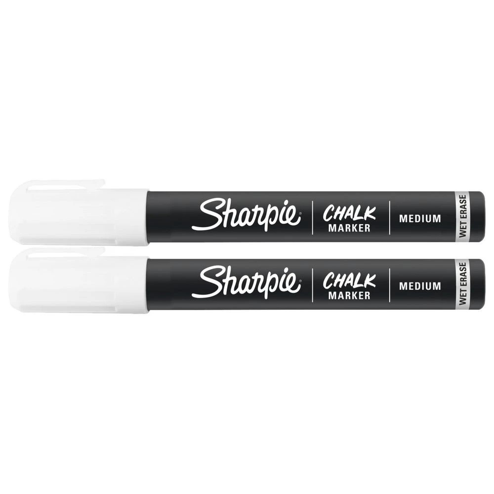 3 Sharpie Wet Erase Chalk Marker White 2 Pack, 3 of 7