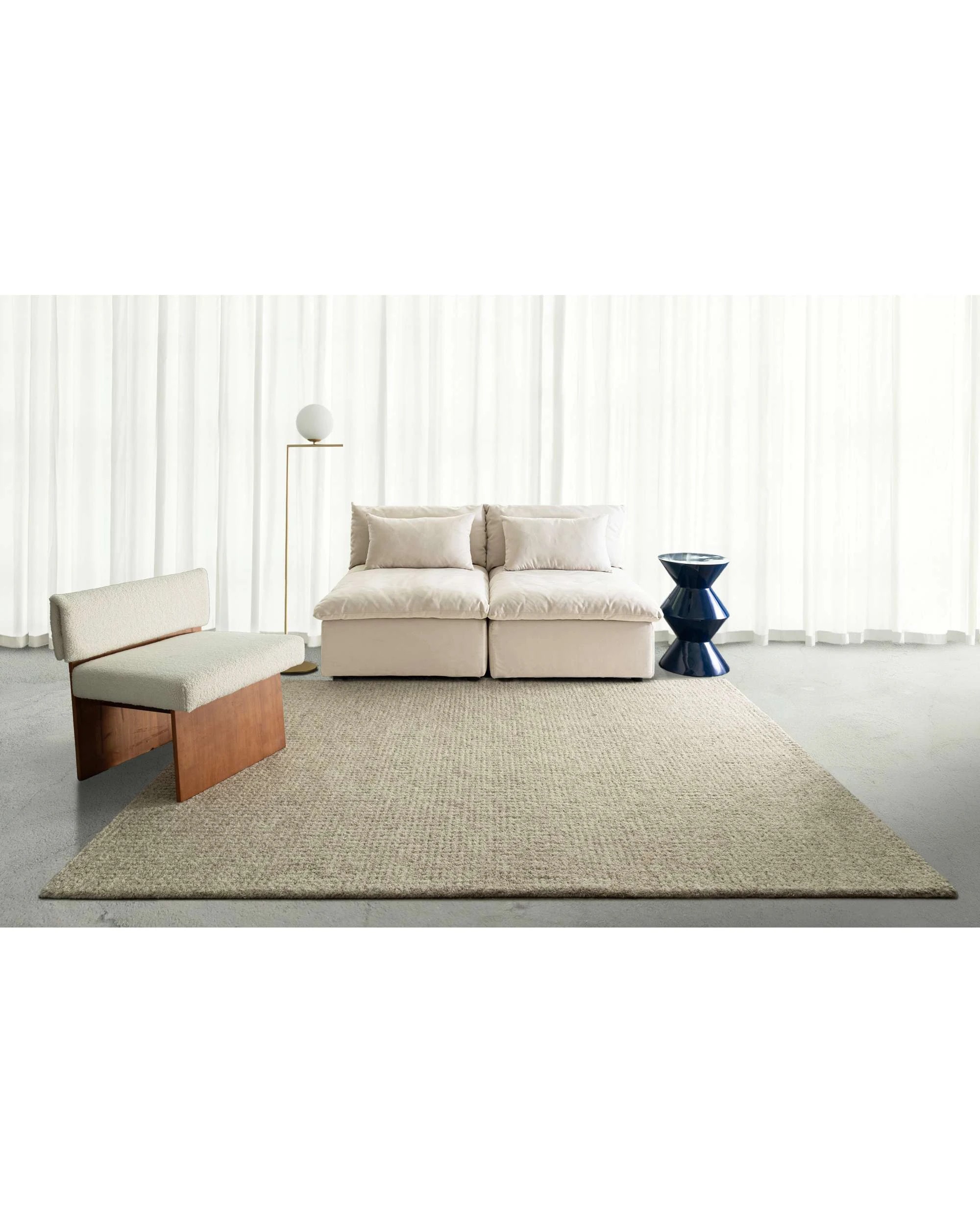 2 Loopsie Tampa Wool Rug-230cm x 160cm - Brown, 2 of 7