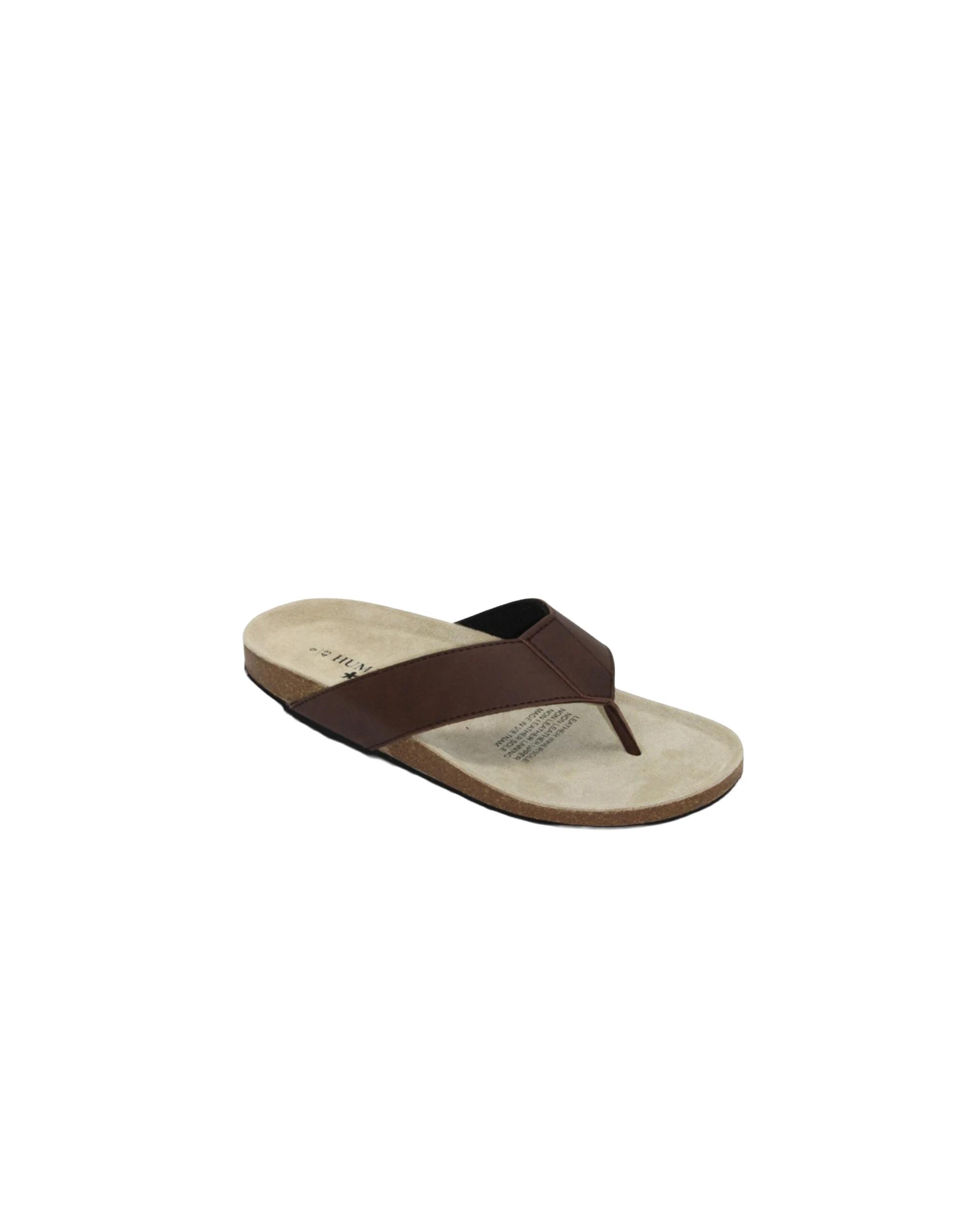 Human Shoes Logan Chocolate Sandals Mens Soft Microfibre - Kmart