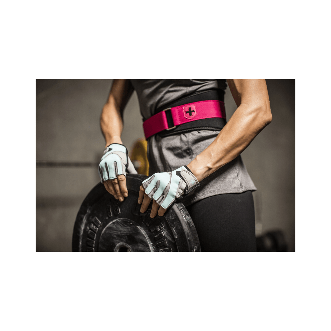 5 Harbinger Womens Training Grip Gloves TechGel Padding Leather Palm NoSweat - Multi, 5 of 10