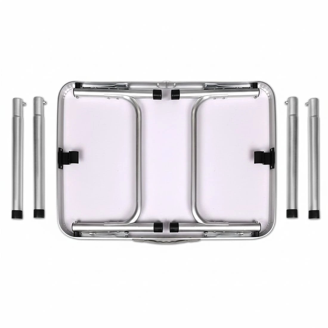 8 Weisshorn Folding Camping Table 60CM Adjustable Portable Outdoor Picnic Desk - Multi, 8 of 8
