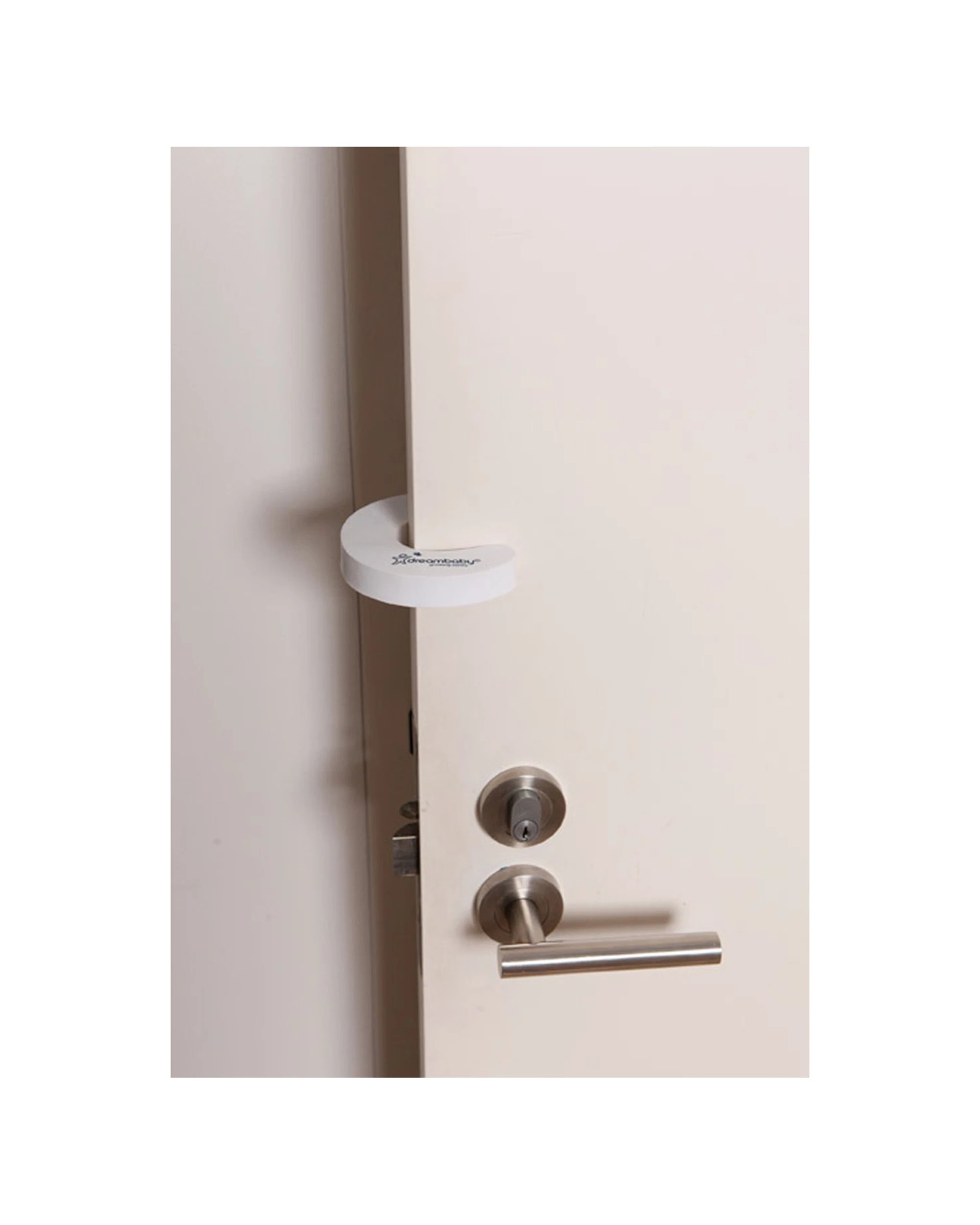 4 Dreambaby 2pk Baby Safety Door Stopper Soft Foam Prevents Finger Injuries - White, 4 of 6