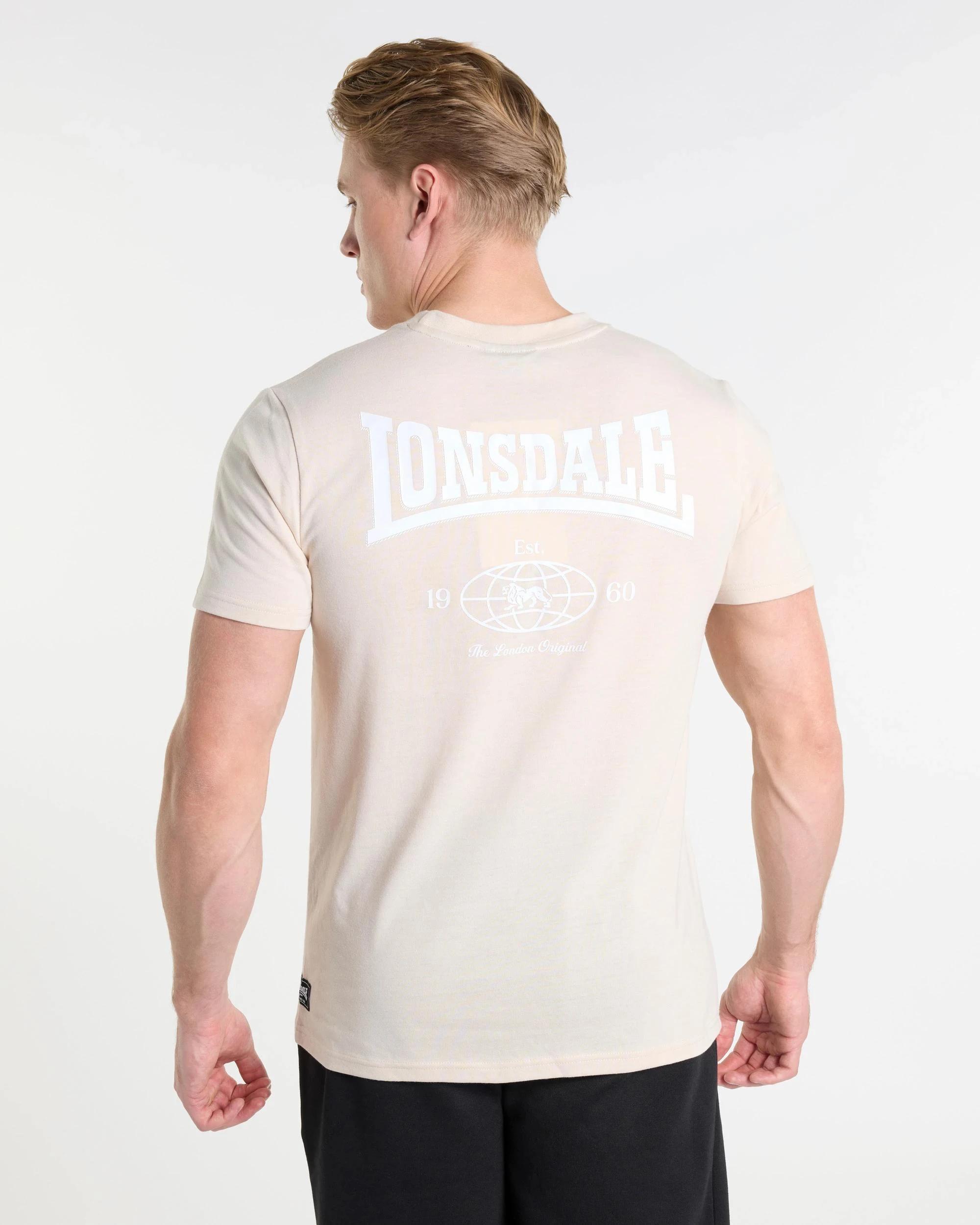 2 Active Core T-Shirt - Lonsdale London WORLDWIDE IVORY, 2 of 4