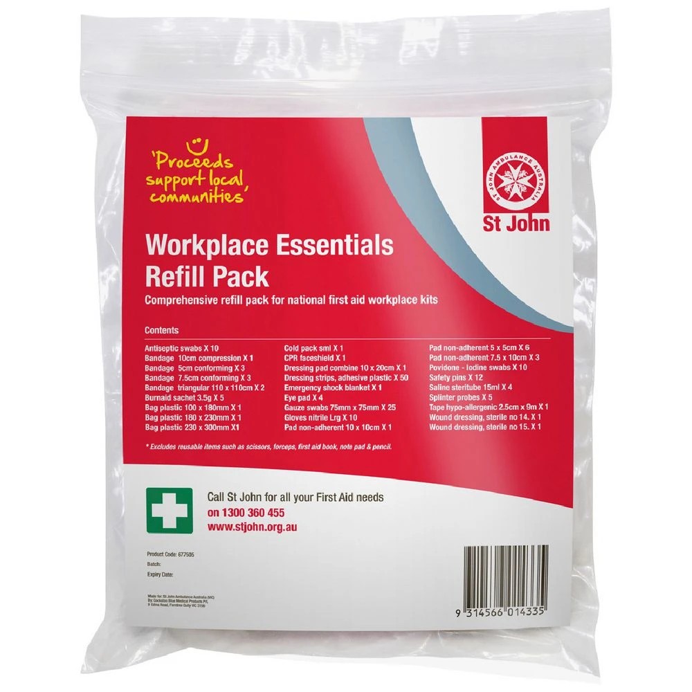 1 St John Ambulance Workplace Essentials Refill Pack, 1 of 3