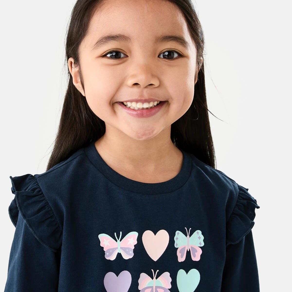3 Jersey Pyjama Set Nvy Bttfly, 3 of 10