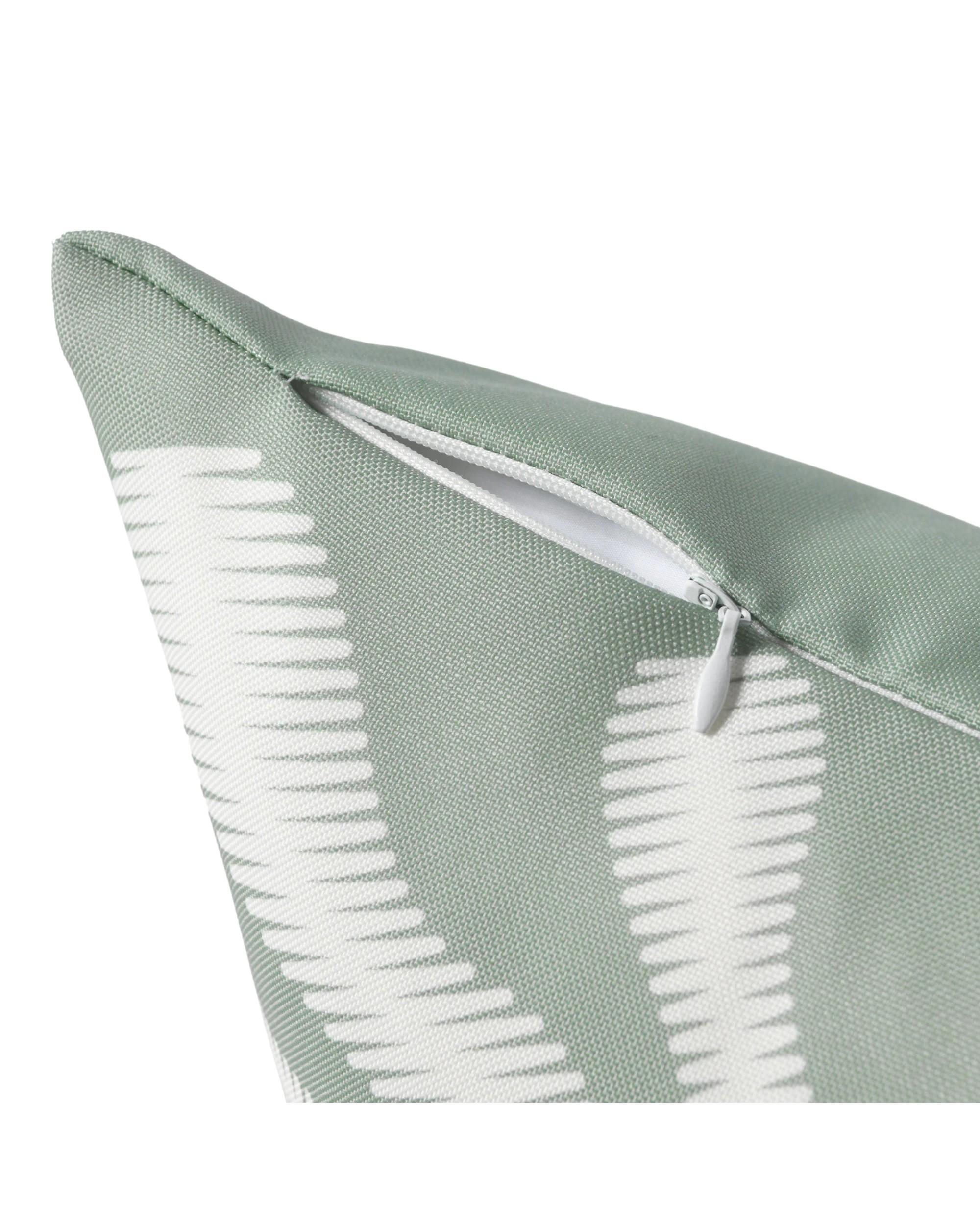 5 Vibes Fennel Printed Outdoor Cushion 50x50cm - Sage, 5 of 7