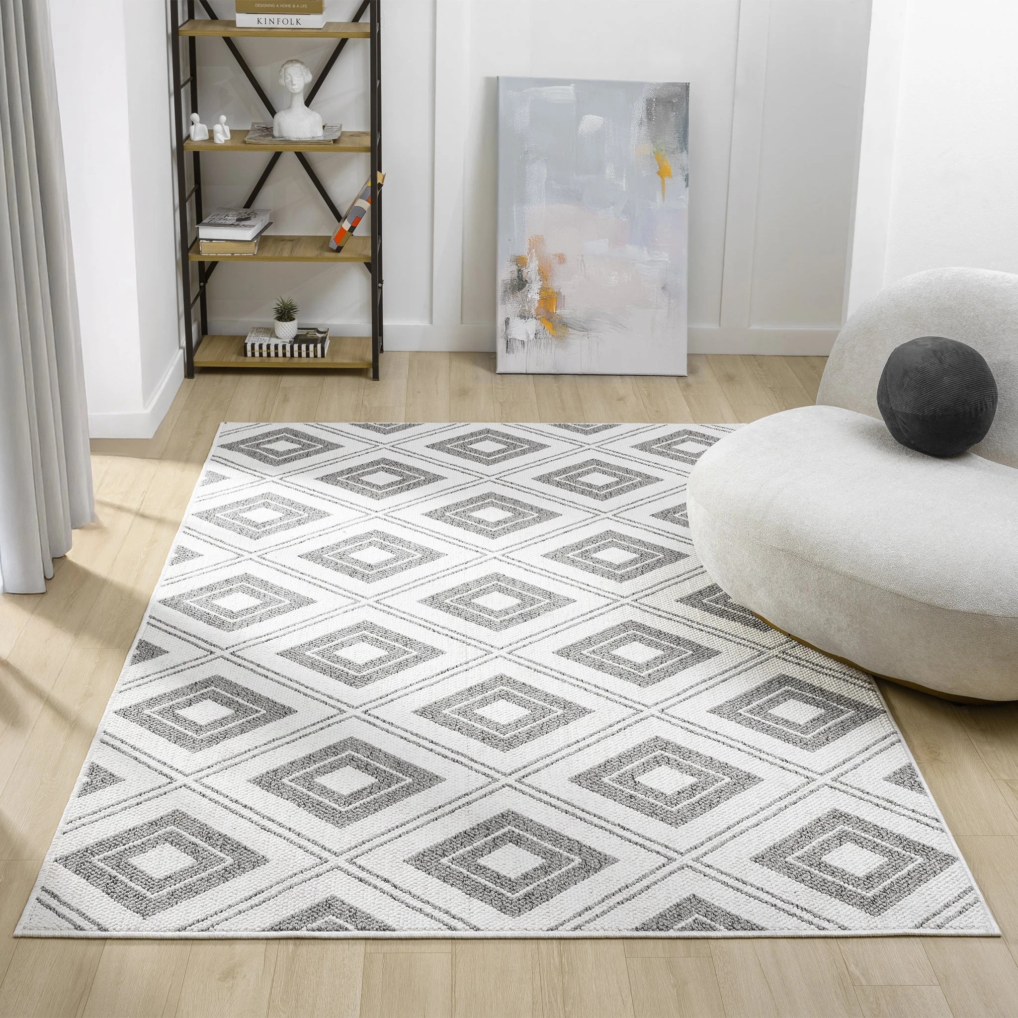 2 La Grace Home Salvino Premium Rug - 200x290cm - Slate, 2 of 10