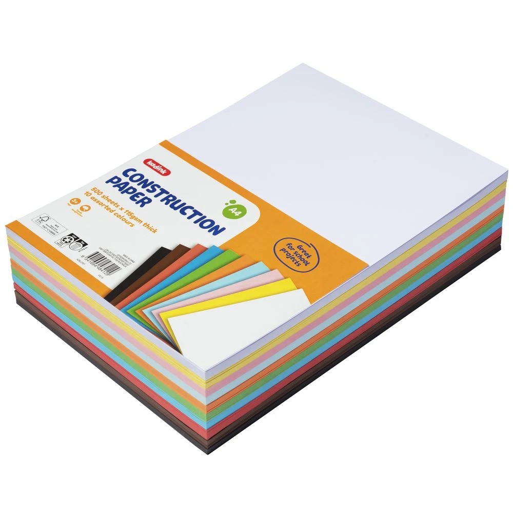 2 Kadink Construction Paper A4 Assorted 500 Pack, 2 of 6