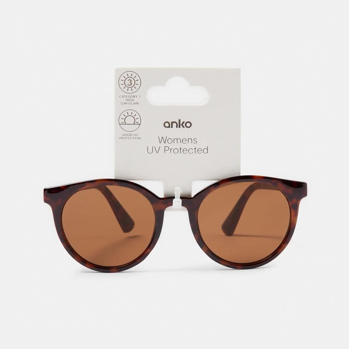 6 Basic Round Sunglasses Tort, 6 of 6