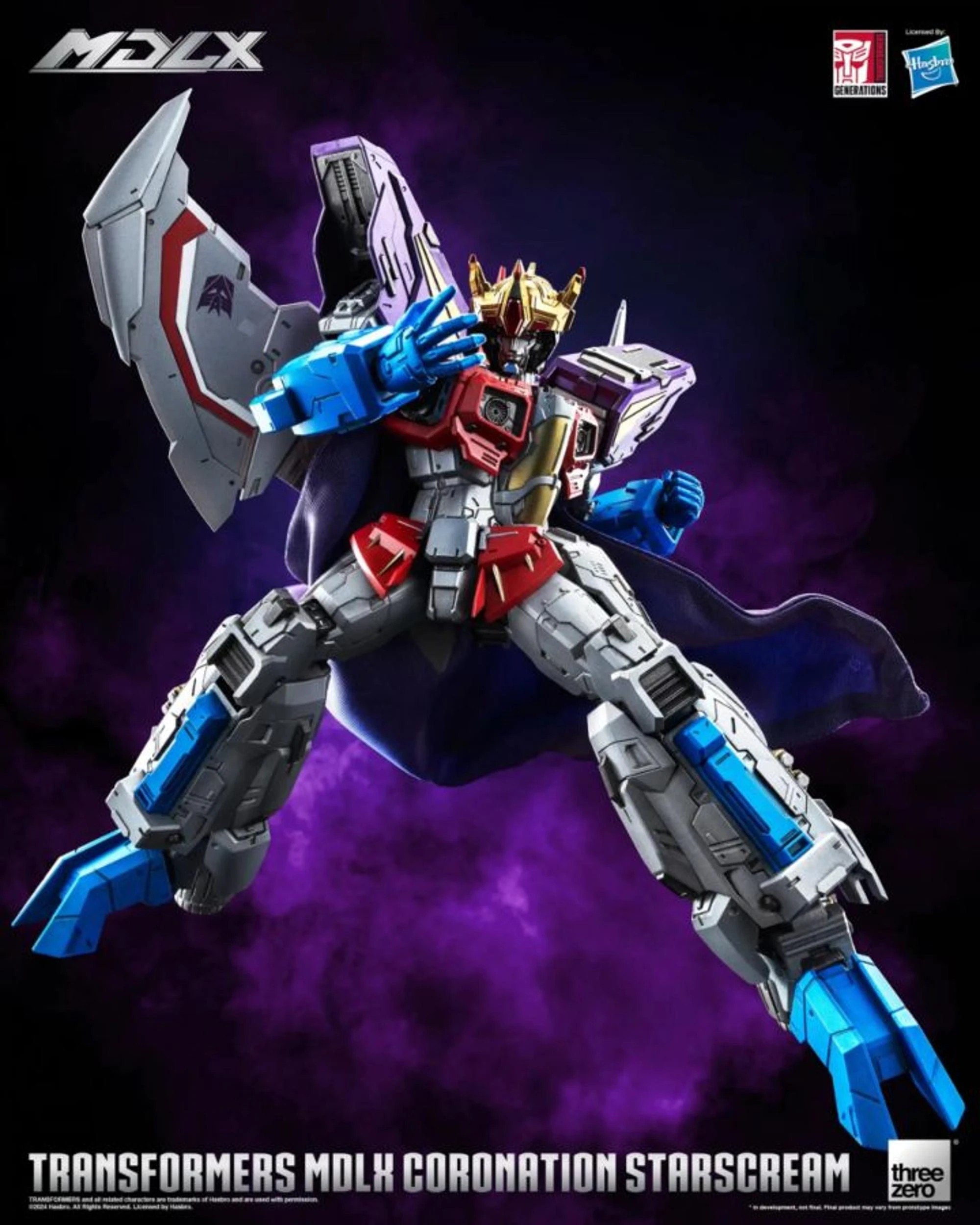 8 Threezero Transformers Coronation Starscream MDLX Collectable Action Figure, 8 of 10
